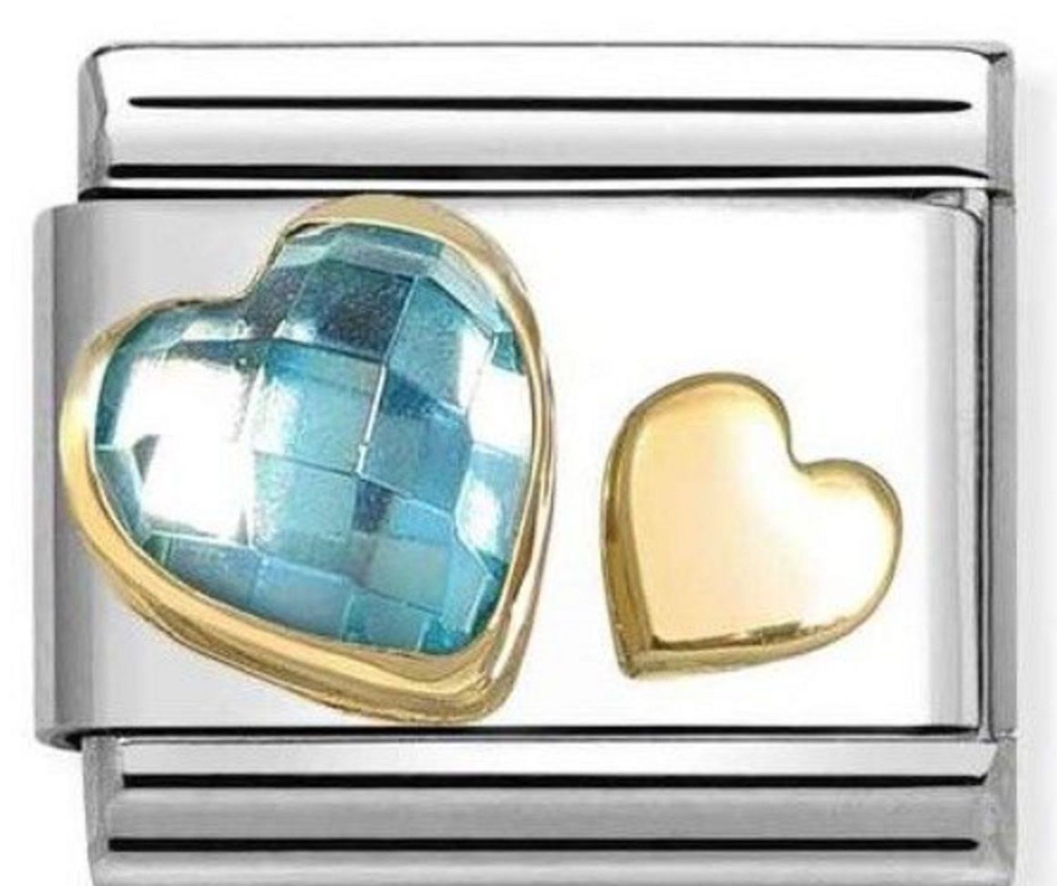 Charms Nomination Link 18K złoto zawieszka Serca z niebieskim kamieniem 030613 07.jpg